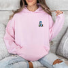 Pink Guido Hoodie With Small Italian Car Embroidered