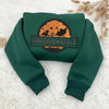 Forst Green Sweatshirt With Hakuna Matata Sunset Silhouette Design Embroidered