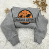 Grey Sweatshirt With Hakuna Matata Lion King Circle Embroidered