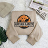 Sand Sweatshirt With Hakuna Matata Jungle Scene Embroidered