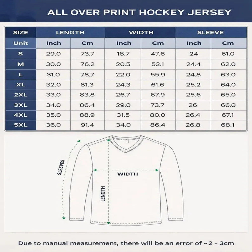 Size Hollander 24 Hockey Jersey