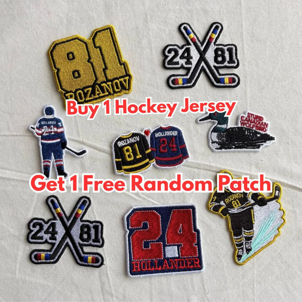 Collection Hockey Patches Rozanov Hollander Soft Embroidered Variety
