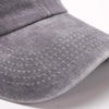Detailed Visor Stitching Gray Cap Vintage Washed Soft Durable Comfort