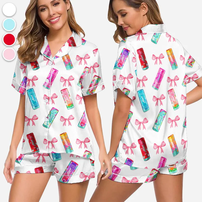 Drink Pajama Set, Sip Back & Relax Sleepwear