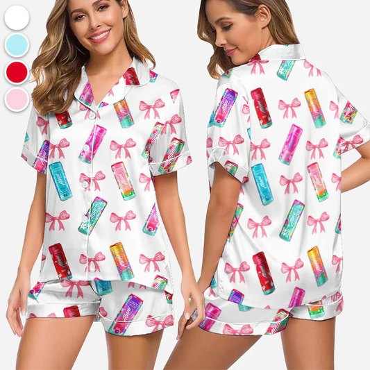 Drink Pajama Set, Sip Back & Relax Sleepwear