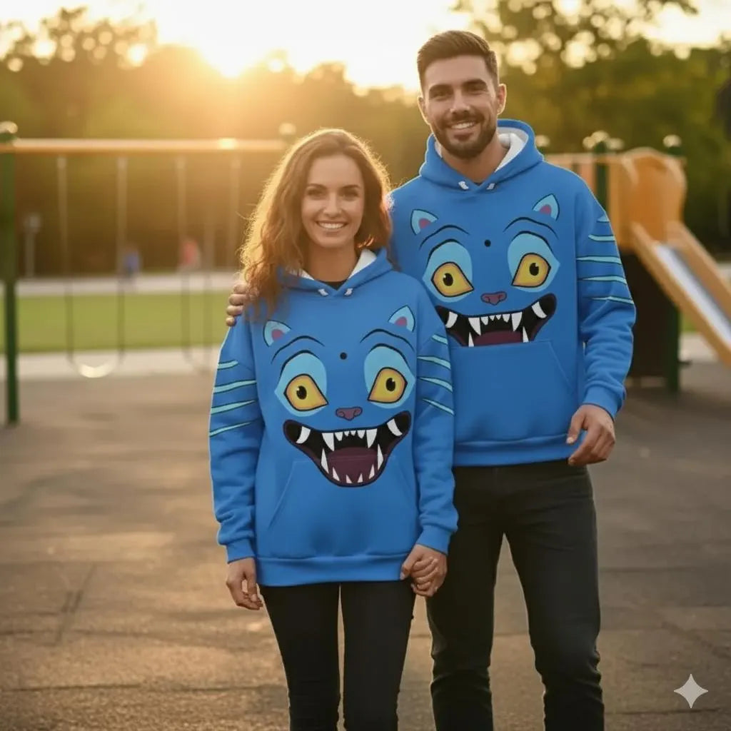 Derpy Tiger Costume Hoodie & Jogger,Sussy Demon Hunters Cosplay Hoodie,Derpy the Tiger and Bird 3D Hoodie, Kpop Demon Hunter Outfits