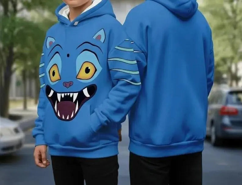 Derpy Tiger Costume Hoodie & Jogger,Sussy Demon Hunters Cosplay Hoodie,Derpy the Tiger and Bird 3D Hoodie, Kpop Demon Hunter Outfits