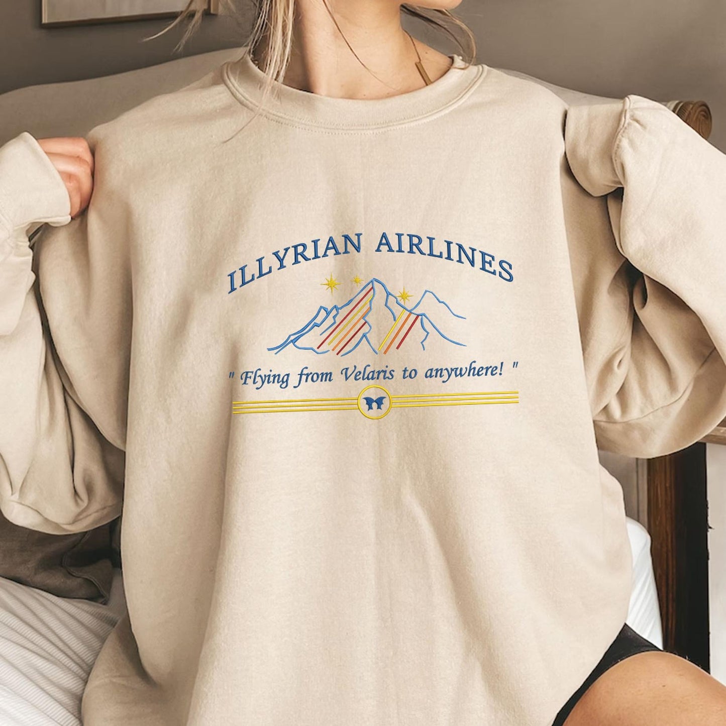 Illyrian Airlines Embroidered Sweatshirt