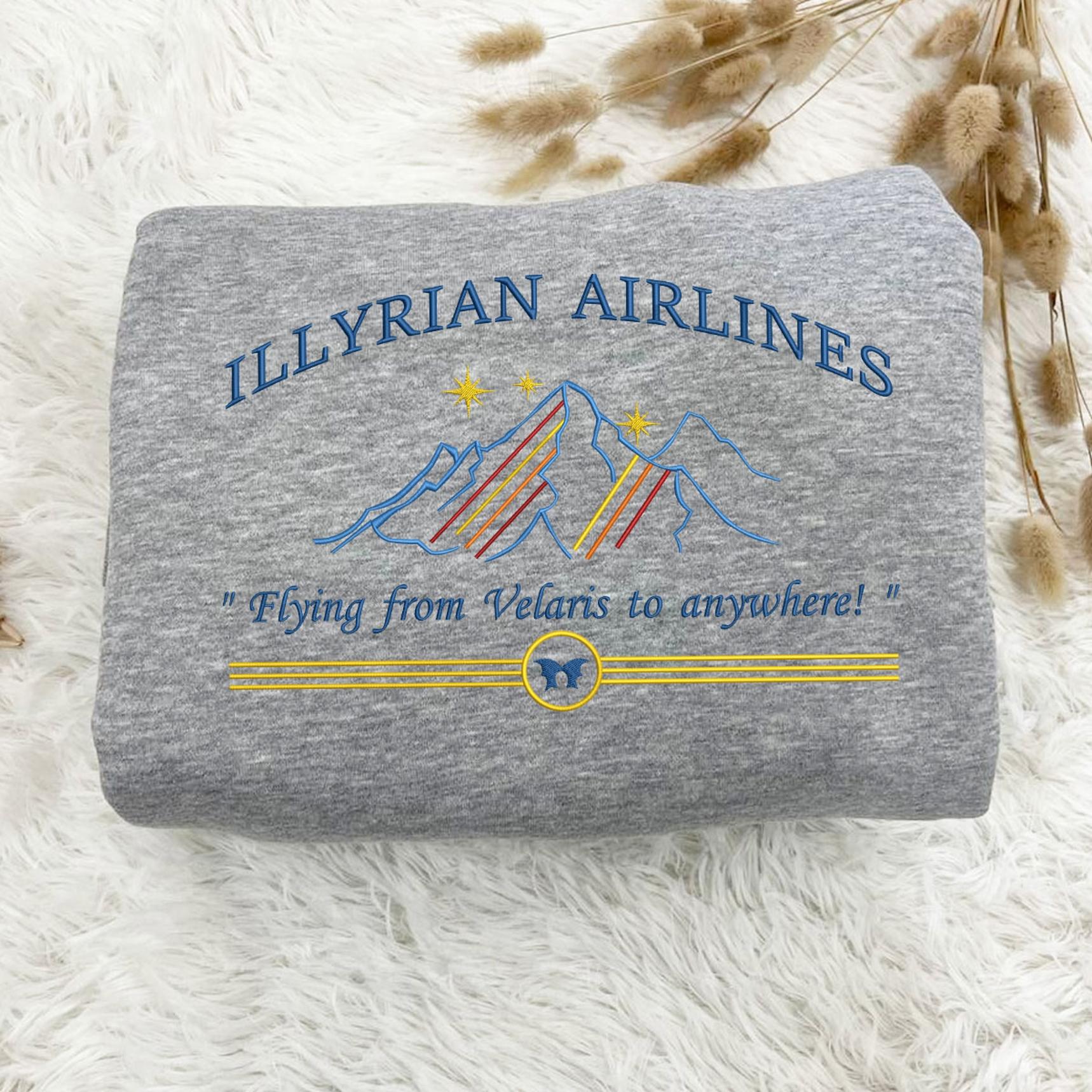 Embroidered  Illyrian Airlines Sweatshirt