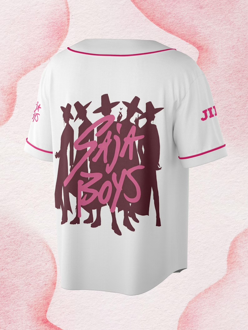 Saja Boys Baseball Jersey | Kpop Demon Hunters Shirt | Jinu Saja Kpop Merch