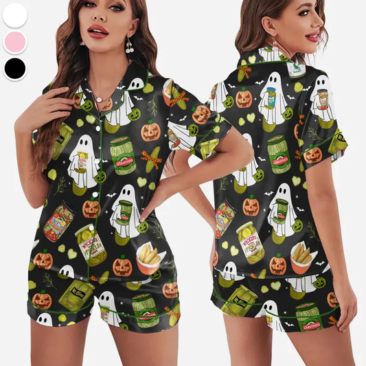 Pickle halloween Pajama Set, Halloween Sleepwear