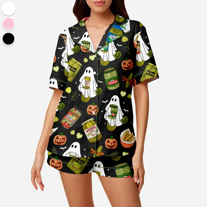 Pickle halloween Pajama Set, Halloween Sleepwear