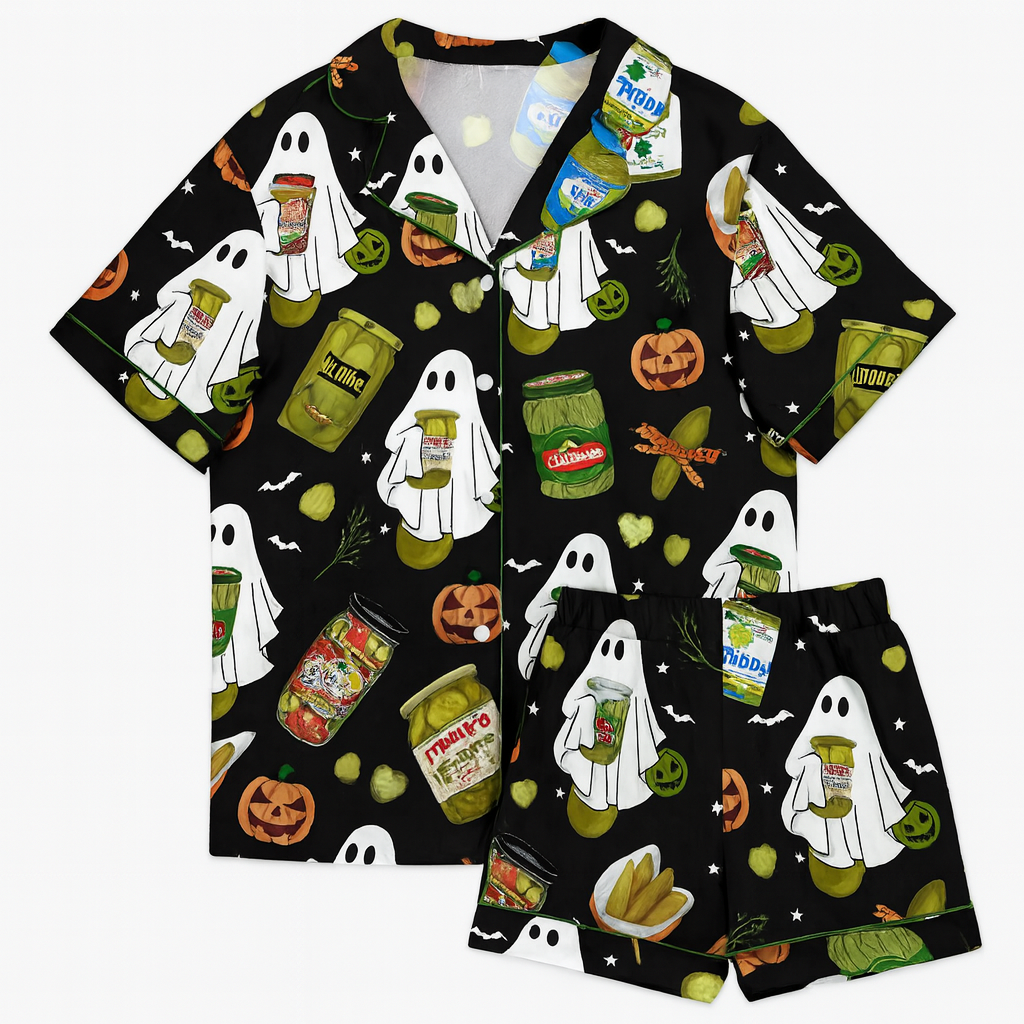 Pickle halloween Pajama Set, Halloween Sleepwear