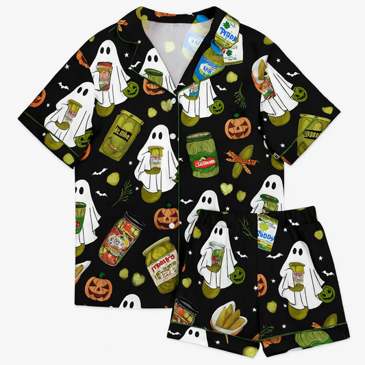 Pickle halloween Pajama Set, Halloween Sleepwear