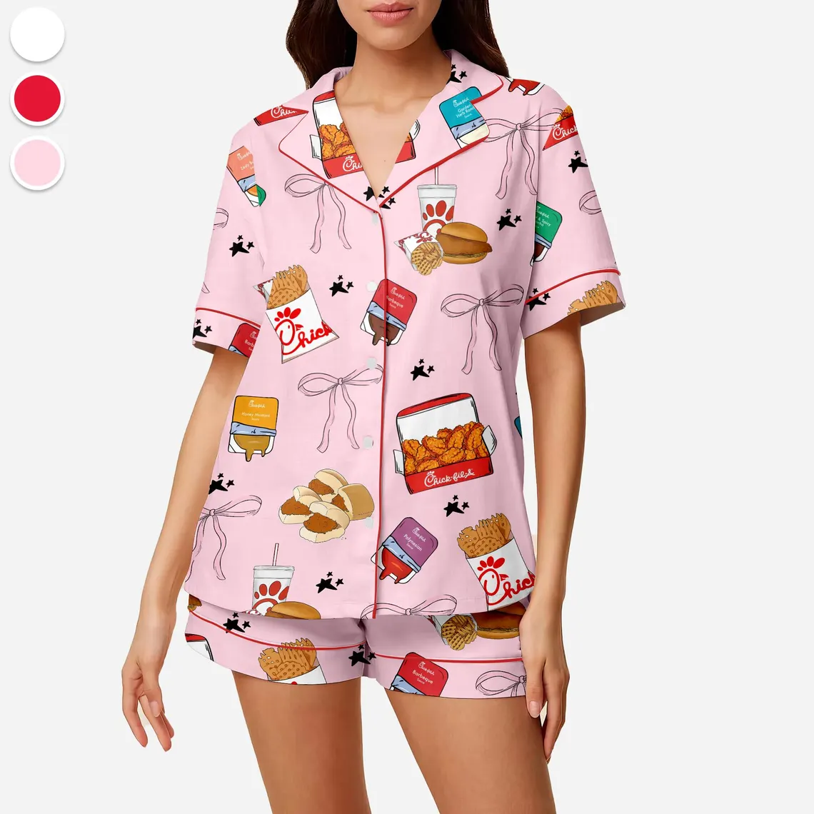 Chicken Nuggets Pajama Set, Chicken Nuggets Sleepwear