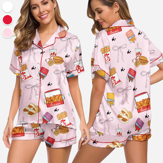 Chicken Nuggets Pajama Set, Chicken Nuggets Sleepwear