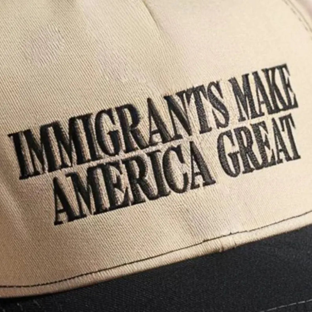 Bold Immigrants Make America Great Embroidered Patch Crown Soft Detailed