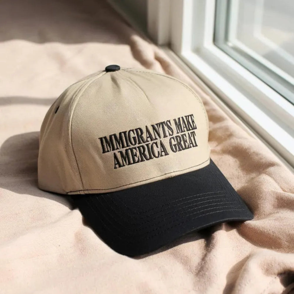 Stylish Immigrants Make America Great Cap 2Tone Cozy Comfort Wear