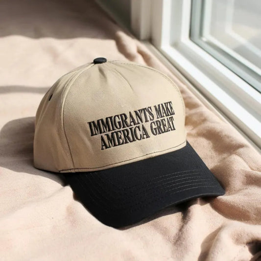 Stylish Immigrants Make America Great Cap 2Tone Cozy Comfort Wear