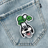 Lucky Goofy Character Patch Displayed On Denim Pocket