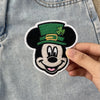 Mickey St Patricks Day Embroidered Patch With Lucky Hat