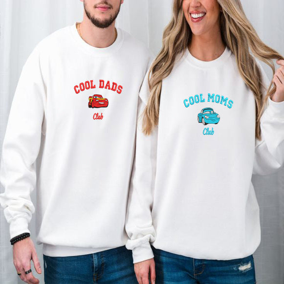 White Mcqueen and Sally Embroidered Sweatshirt