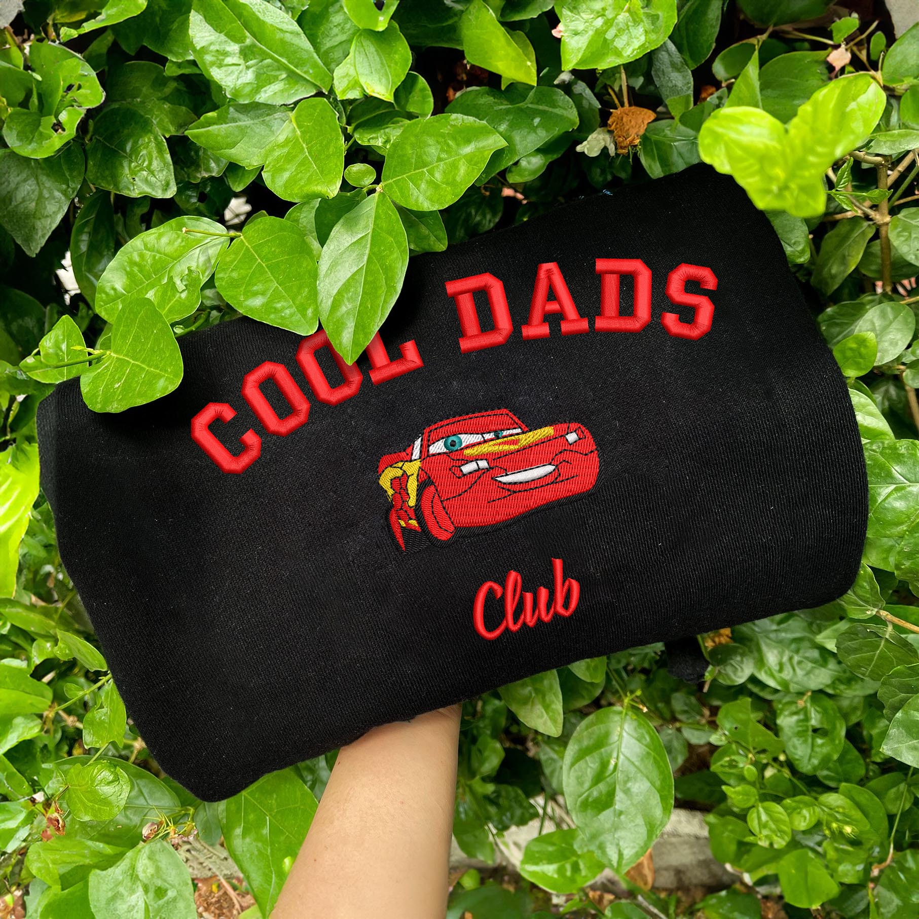 Black Mcqueen and Sally Embroidered Sweatshirt