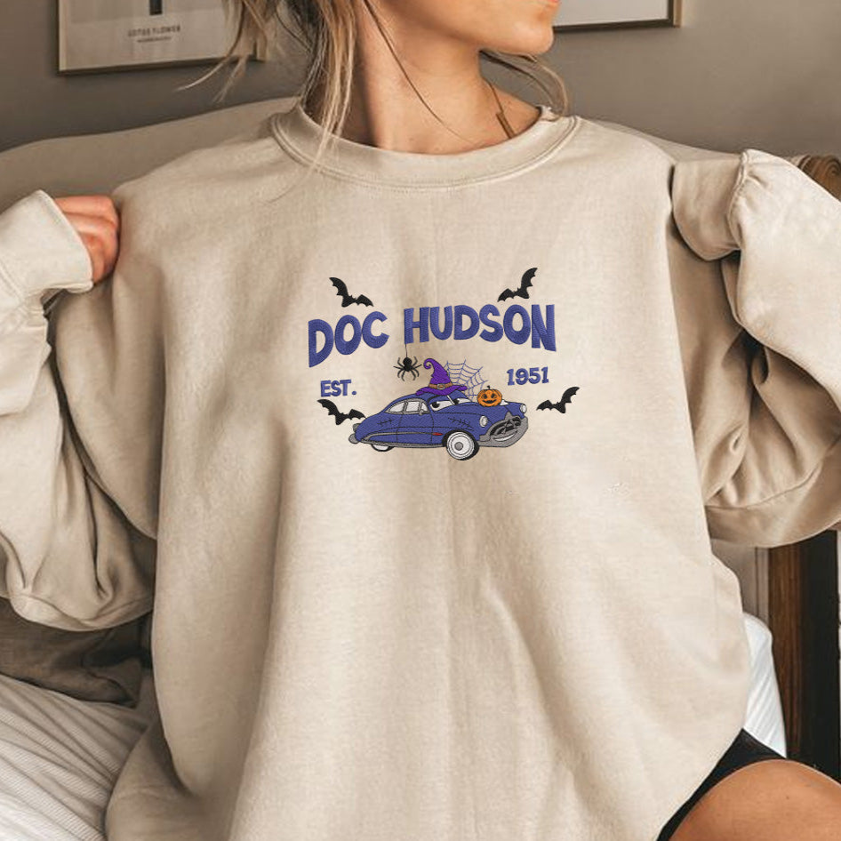 Sand Mcqueen Halloween Matching Embroidered Sweatshirt