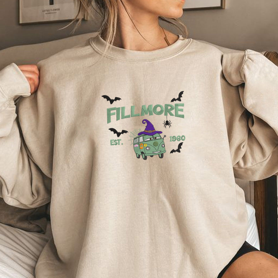 Sand Fillmore Halloween Matching Embroidered Sweatshirt