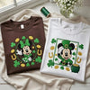 Sweatshirt Mickey Mouse Leprechaun Hat Clover Pot Gold Embroidered Folded.