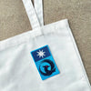Tote Bag With Embroidered Minnesota Flag Patch Featuring Loon Symbol
