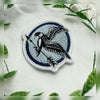 Mockingjay Embroidered Patch Closeup With Detailed Rebel Bird Design