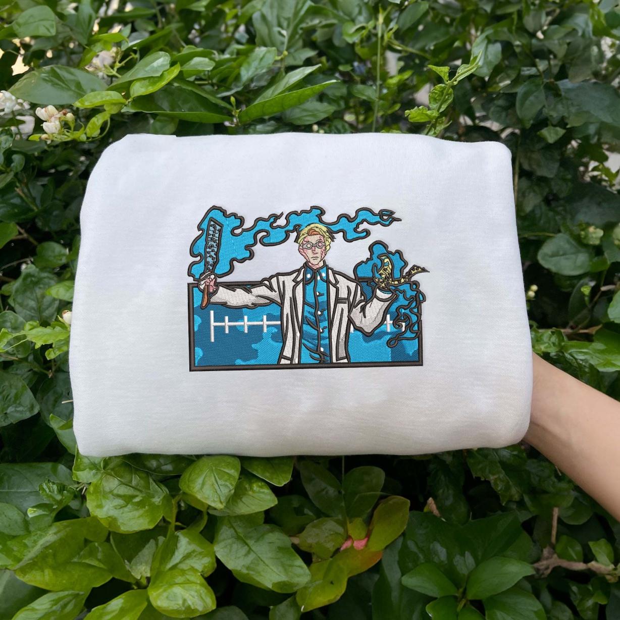 White Nanami Embroidered Sweatshirt