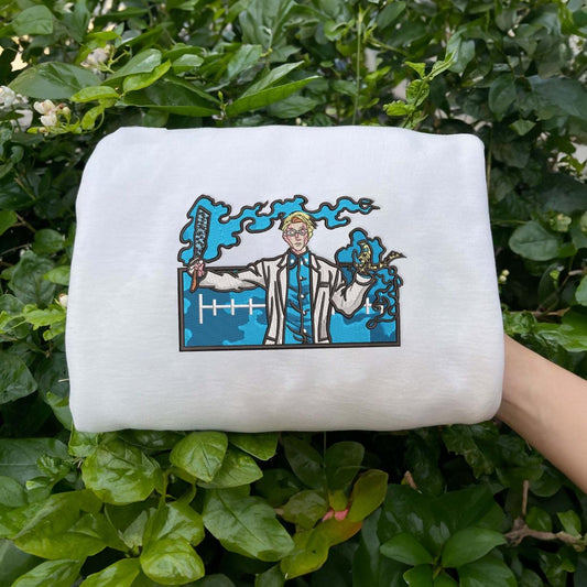 White Nanami Embroidered Sweatshirt