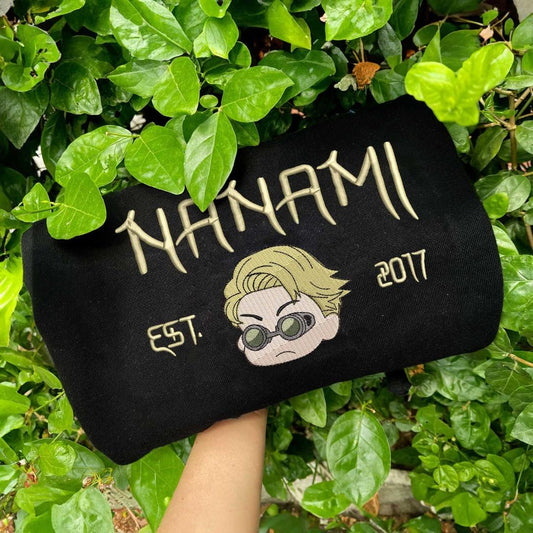 Nanami Kento Embroidered Sweatshirt in Black