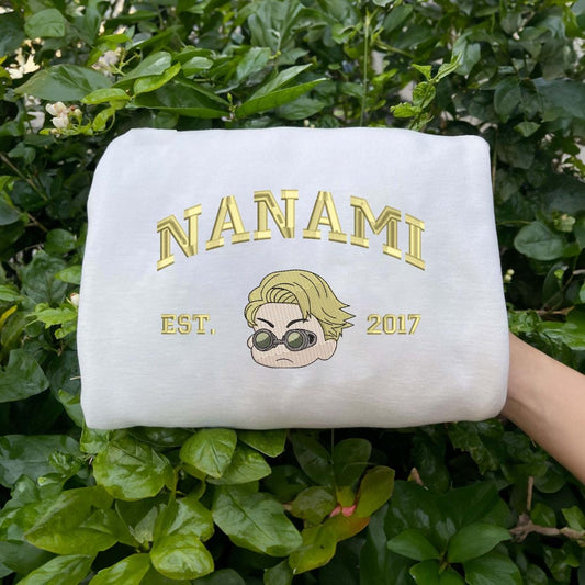 White Nanami Kento Embroidered Sweatshirt