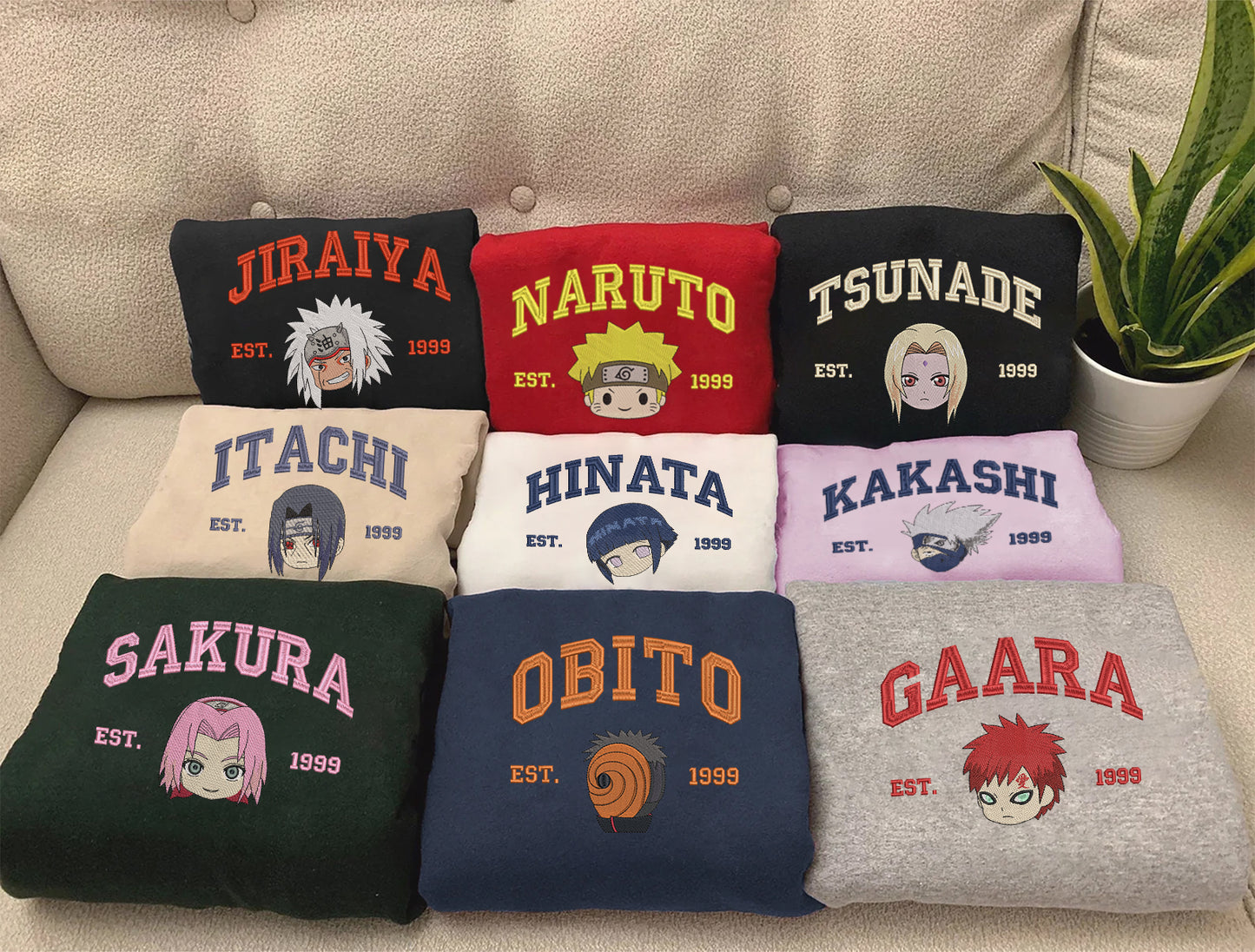 Anime Embroidered Collection