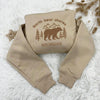 North Bear Shores Michigan Embroidered Sweatshirt beige design