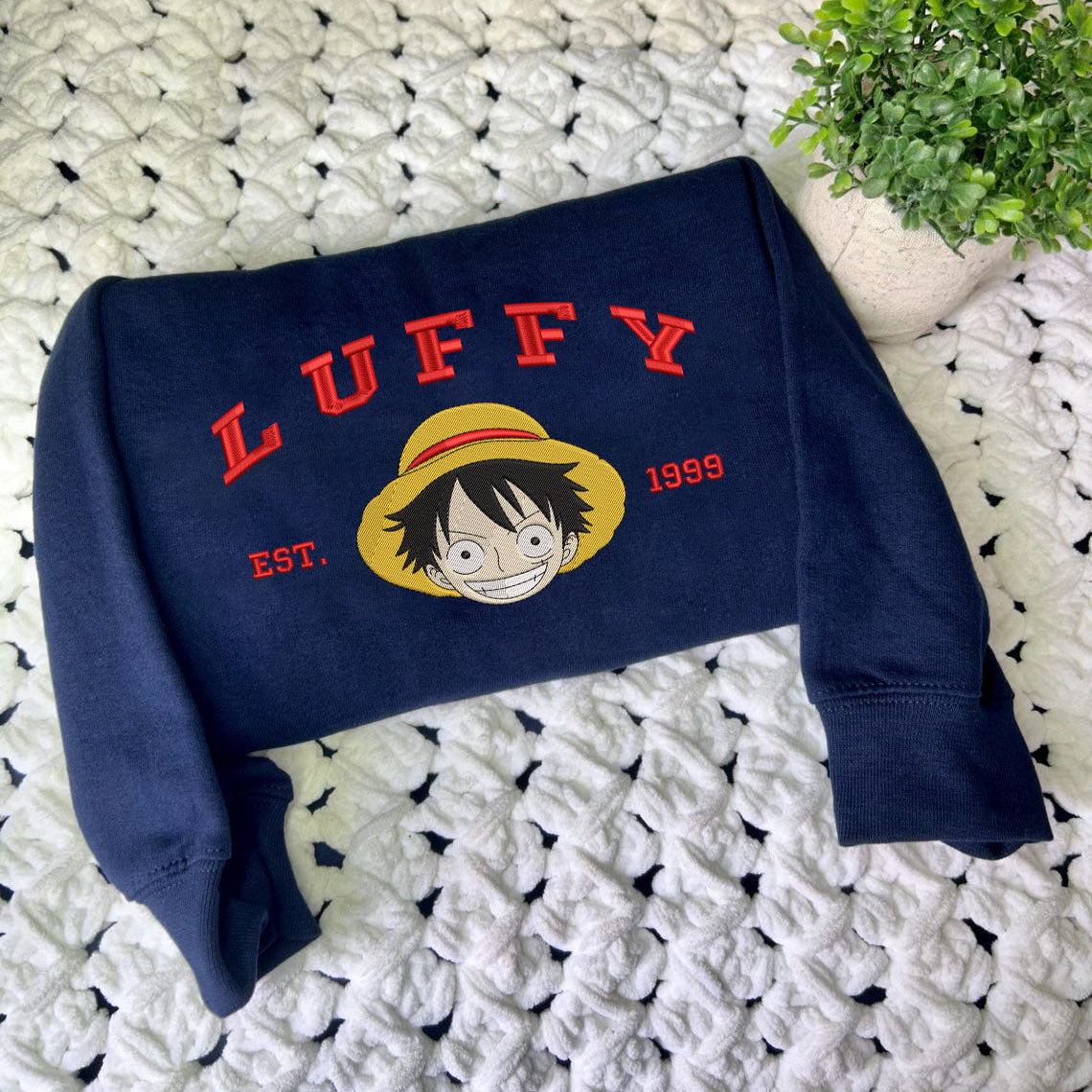 Luffy Embroidered Sweatshirt