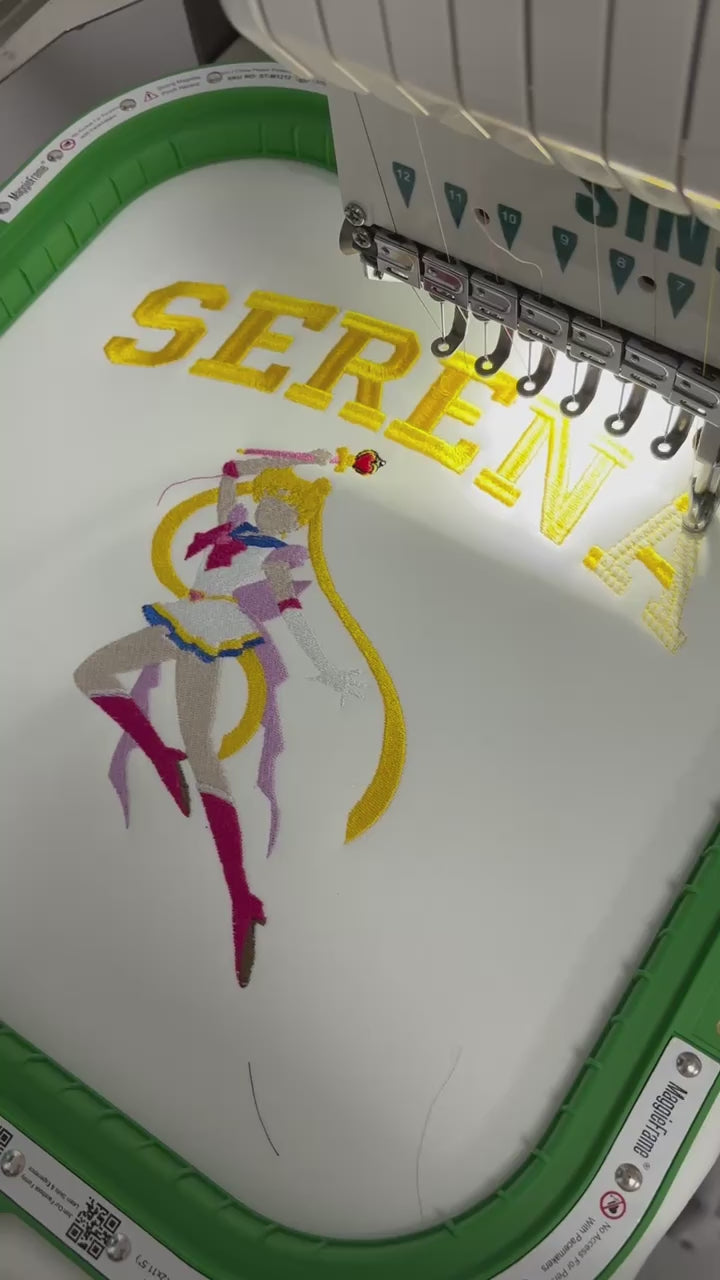 Video Sailor Moon Embroidered Shirt
