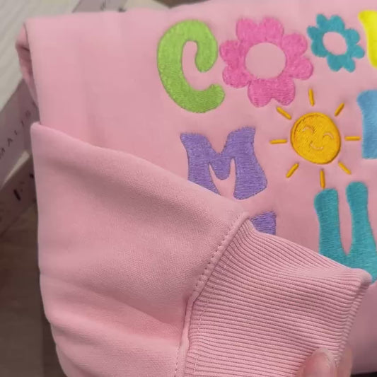 Embroidered Cool DAD & MOM Club Sweatshirt, Cool Club Shirt