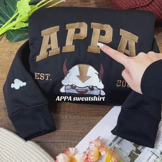 Video Avatar Appa Embroidered Sweatshirt