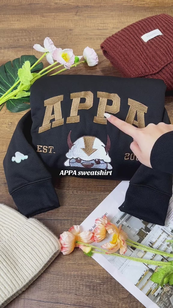 Video Avatar Appa Embroidered Sweatshirt