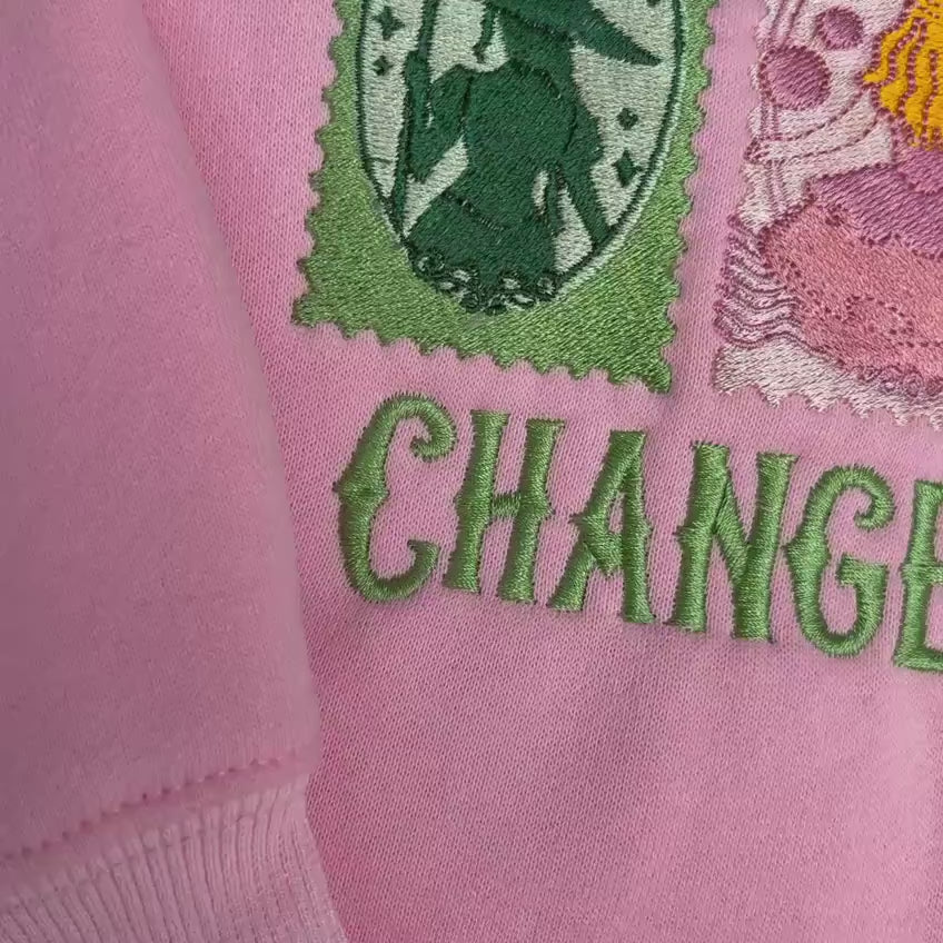 Video Wicked Elphaba Glinda Embroidery