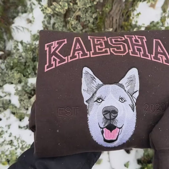 Pet Custom Embroidered Sweatshirt