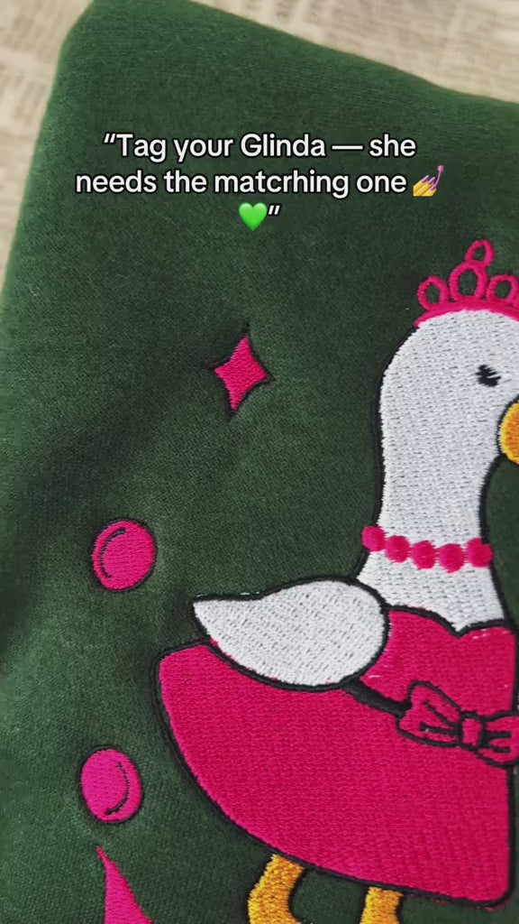 Video Witchy Goose Embroidered Sweatshirt