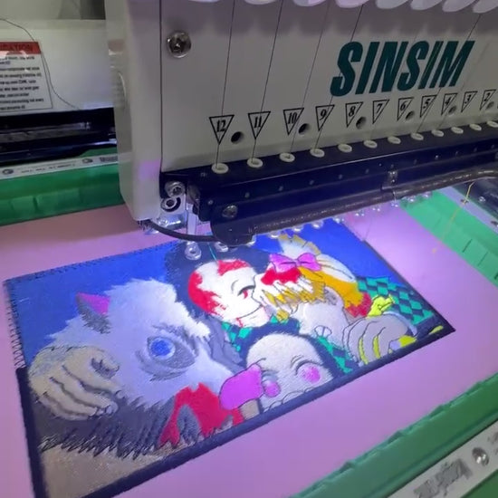 Video Demon Slayer Main Characters Embroidered 