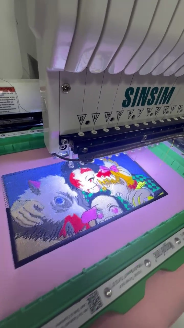 Video Demon Slayer Main Characters Embroidered 
