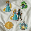 Collection Of Kawaii Tangled Patches Featuring Rapunzel Flynn Rider Pascal