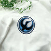 Round Minnesota Rebel Loon Patch With Blue Border
